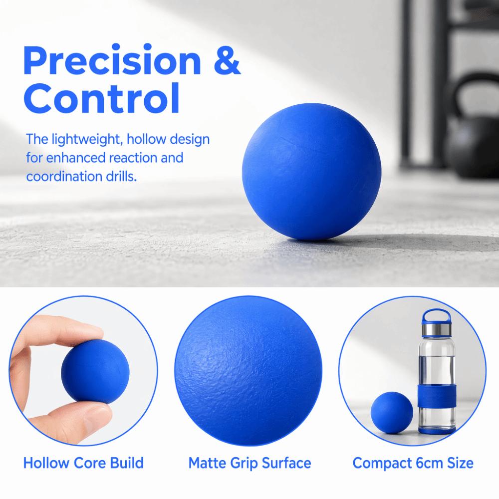 5PCS Rubber Hand Exercise Balls Hollow Stress Ball Portable Rubber Balls Reflex Drills