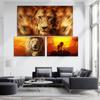 Animal Oil Painting Lion and Lion Art Canvas Painting Gift Painting Office Living Room Corridor Home Decoration Mural No Frame