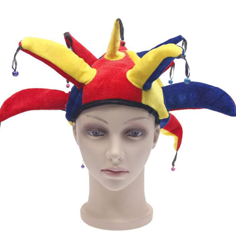 Cosplay Fancy Clown Hat Creative Adult Children Clown Hat Carnival Party Accessories Clown Decorative Hat Dance Dress Up Props