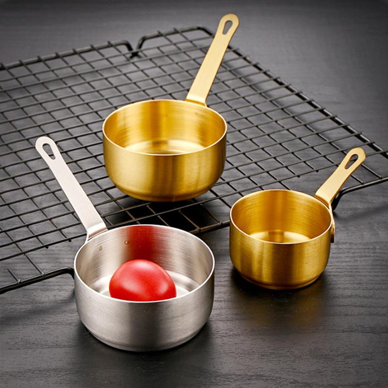 1PC Mini Stainless Steel Sauce Pan 60ml/80ml/125ml Small Saucepan Pot Gravy