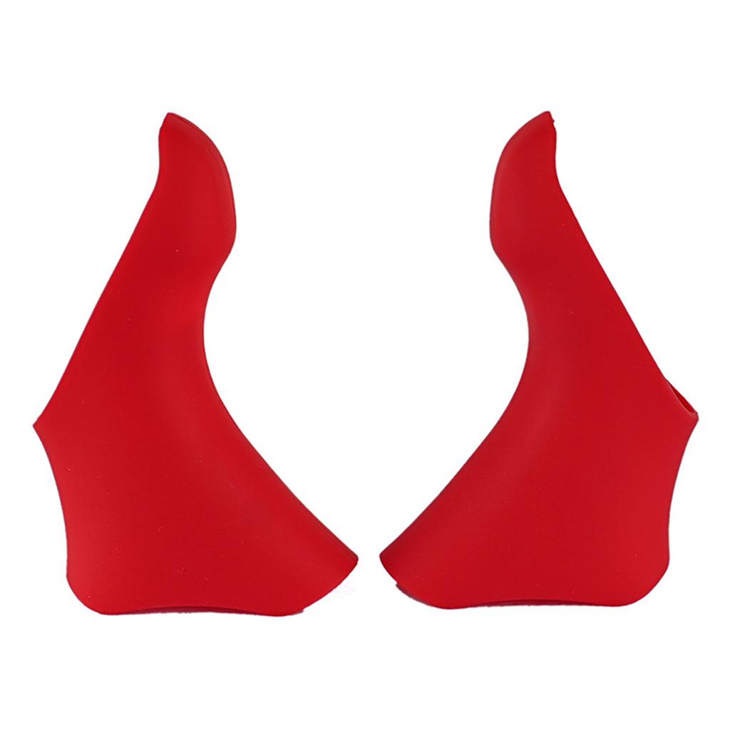 Bicycle Brake Shift Lever Covers Red/Black Color Brake Shift Lever Hoods Suitable for ST-5600/5601