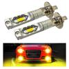 Meliore LED H1 Fog Lamp Fog Headlight Bulb Vehicle Inspection Compliant Universal Car 12V 72W 7000lm 3000k Yellow