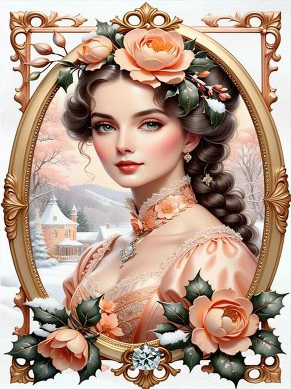 Diamond Painting New Collection 2024 Elegant and Noble Woman Diy Full Square Round Drill Rhinestone Embroidery Girl Mosaic Cross Stitch Kits