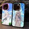 Чехол для телефона AnoHana M-Meiko Anime H-Honma для iPhone17,16,15,14,13,12,11 Plus,Pro Max Цветной Посеребренный Внутренний Чехол