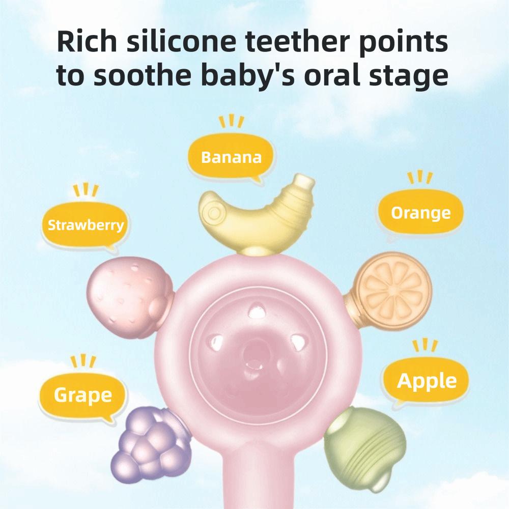 Safe Silicone Teether Candy Color Sensory Toys Cute Teething Ring Nursing