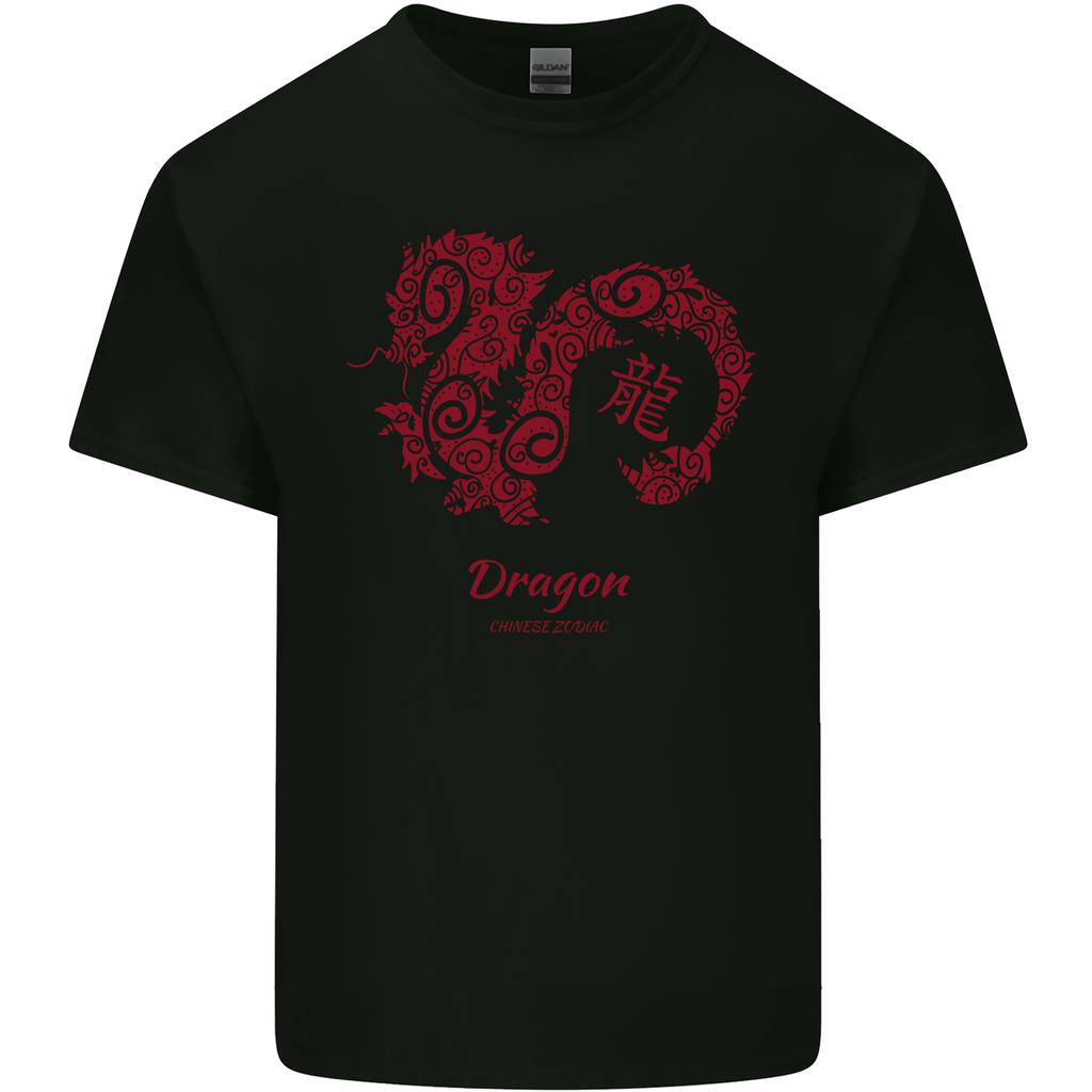 Chinese Zodiac Shengxiao Year of the Dragon Unisexs Light Cotton TShirt