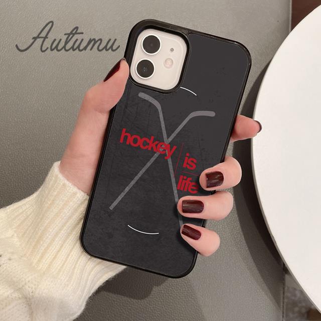 Ice Hockey Is Life Phone Case for iPhone 11 12 13 14 Pro Max Mini X XR XS SE 2020 6S 7 8 Plus Samsung Galaxy S21 S22 Cover Shell