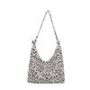Cloth Canvas Bag Korean Style Women's Handbag Fashion Leopard Print Shoulder Bag  Shopping