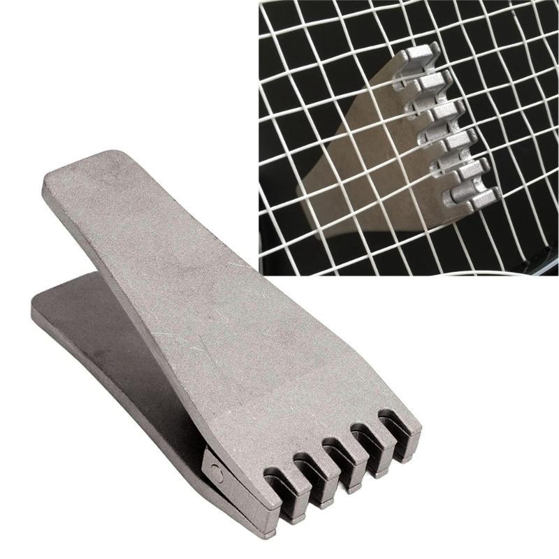 Accurate Badminton String Clamps Tool Adjustable Tightness Control Durable Zincs Alloys Sports Accessory