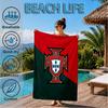Portuguese Football Federation Crest Beach Towel, Quick-drying, Easy to Care for, Suitable for Both Fitness and Beach Vacations,Sports Essential