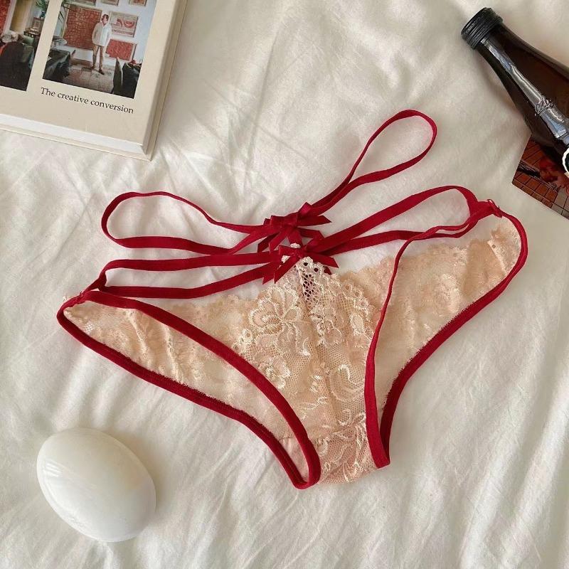 1pc Hollow Thin Strap Briefs Women Panties Underwear Lace Underpants Female Lingerie