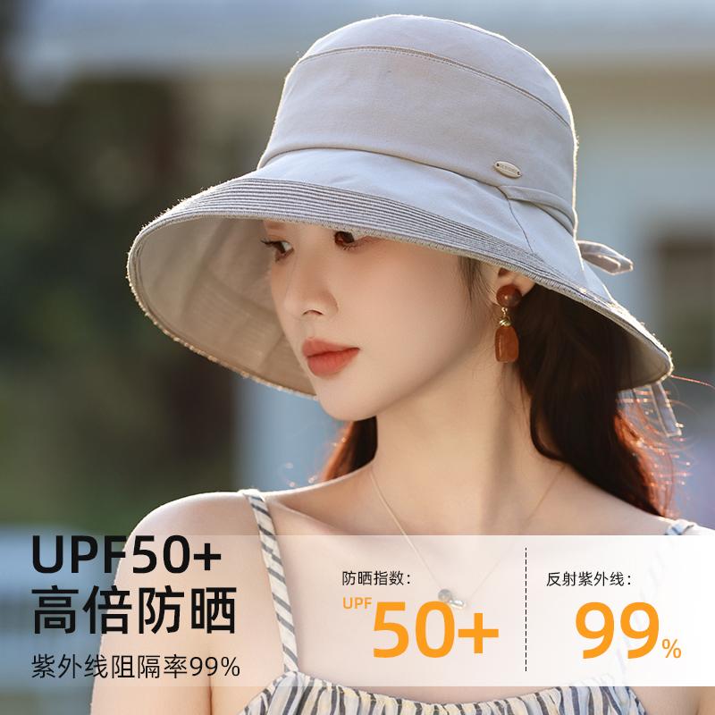Big brim sun hat children's summer new trendy bucket hat UV protection sun hat foldable sun protection hat
