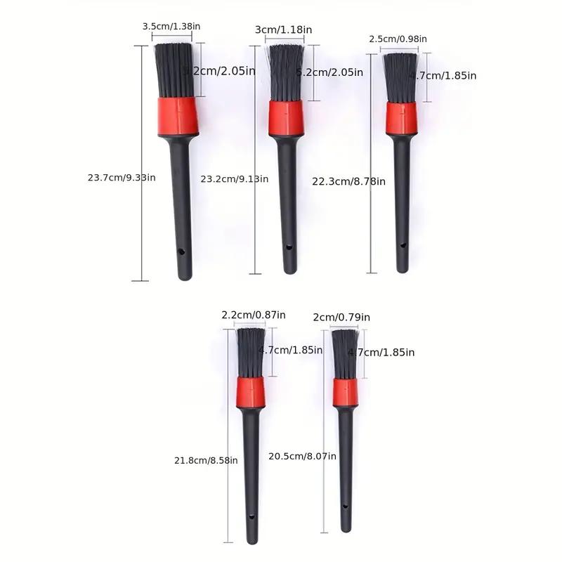 5pcs Car Wash Brush Detail Small Automotive Interior Cleaning Tools Air Conditioner Air Outlet Cleaning Brush