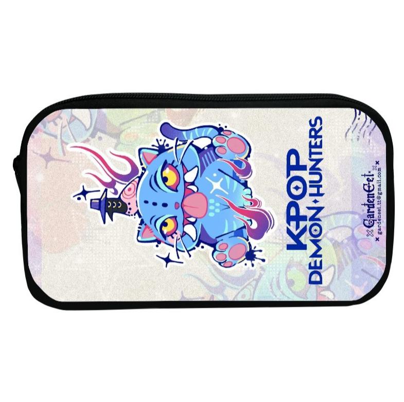 Охотник K-pop Студенческий Пенал Большая Сумка Для Девочек Офисный Школьный Пенал Мультяшный Дьявол Пенал Коробка для Ручек