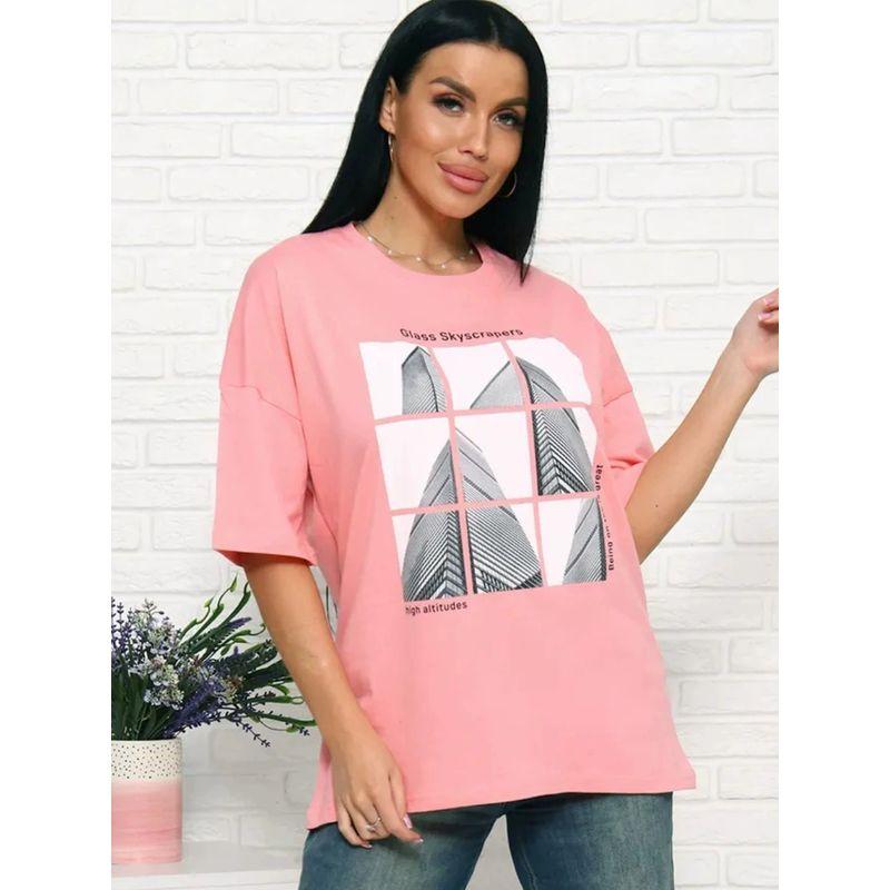 Loose Printed T-shirt Top Fashion Wind New Arrival Loose Casual Print Letters Cotton T-shirt Top