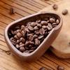 Brown Coffee Bean Measuring Cup Wood Hand Ground Coffee Tools Coffee Beans Dose Trays Smooth Surface Cafe Supplies