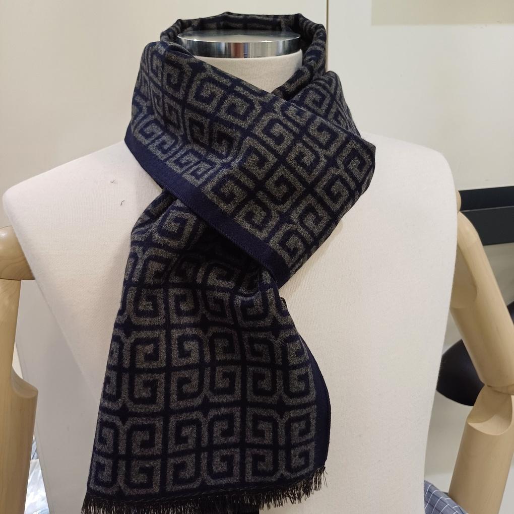 Мужской шарф из смесового вискозного волокна RO4C089 _Филиал Newcore Ilsan