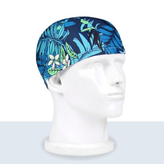 Шапочка для плавания Дышащая ткань Изысканный узор Высокоэластичная Быстросохнущая Устойчивая к разрывам Защитная Полиэстер Унисекс Принт Шапочка для плавания Спортивная