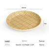 Креативная меламиновая плетеная тарелка в бамбуковом стиле для подачи хот-пота, барбекю и десертов