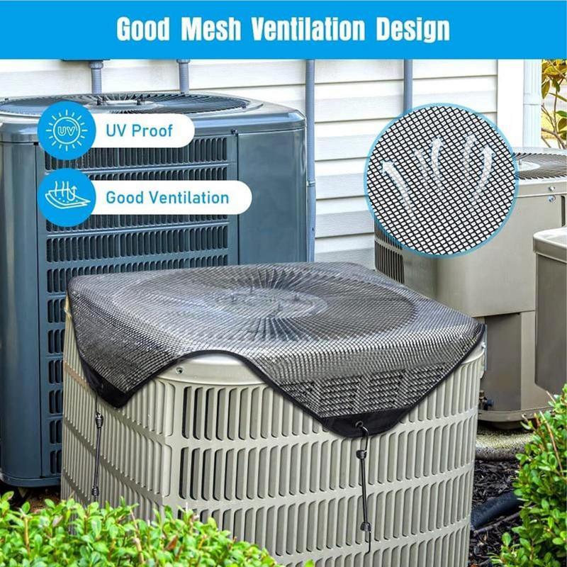 Air Conditioner Covers for Outside Top Defender Breathable Air Conditioner Cover Waterproof & Dust-Proof Leaf Guard AC Unit
