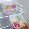 4 Grid Drain Fridge Food Storage Crisper Fooding Sorting Frozen Storage Box Durable Storage Box