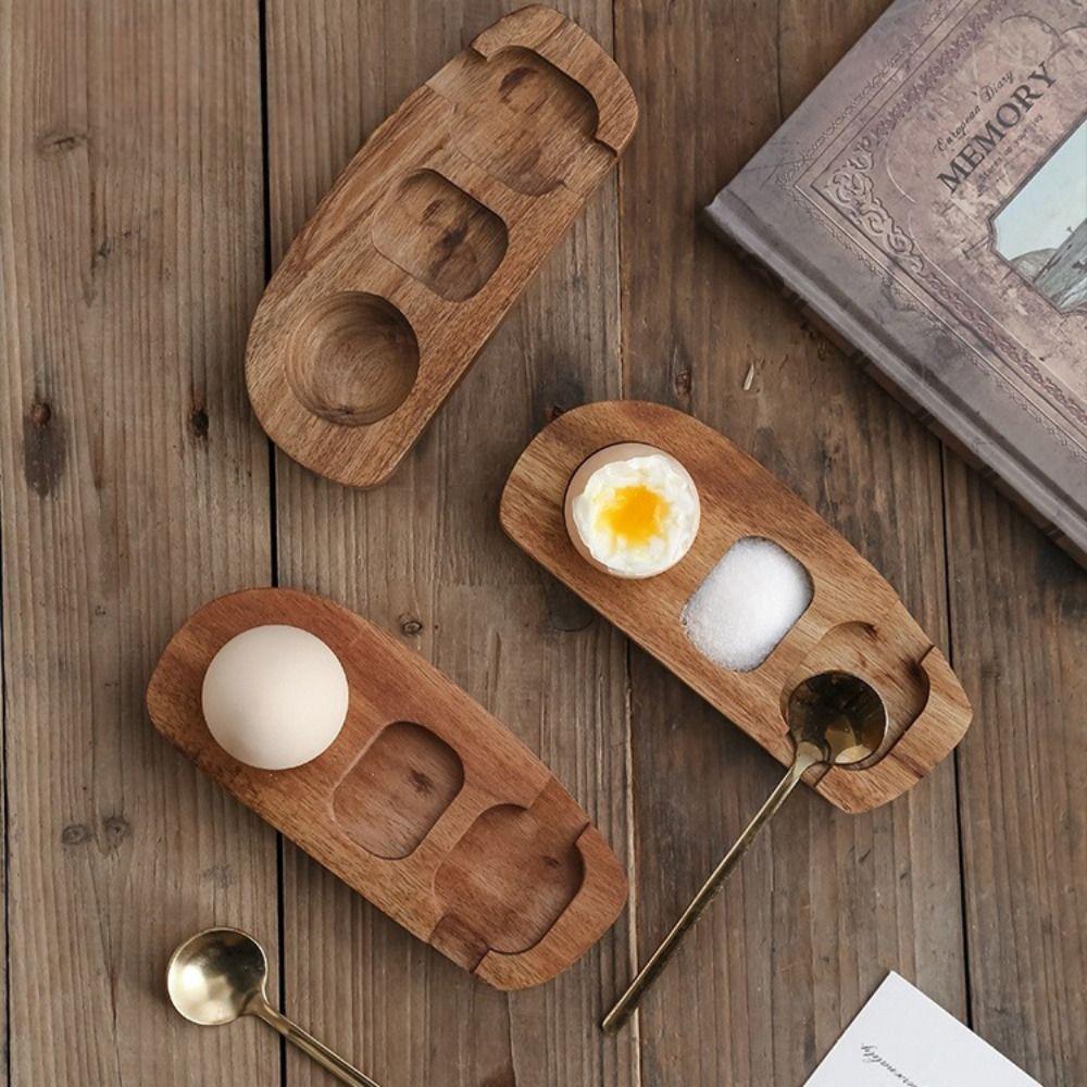Eco-Friendly Egg Tray Wooden Eggshell Cup Multi-Function Punch Cup Holder Kitchen