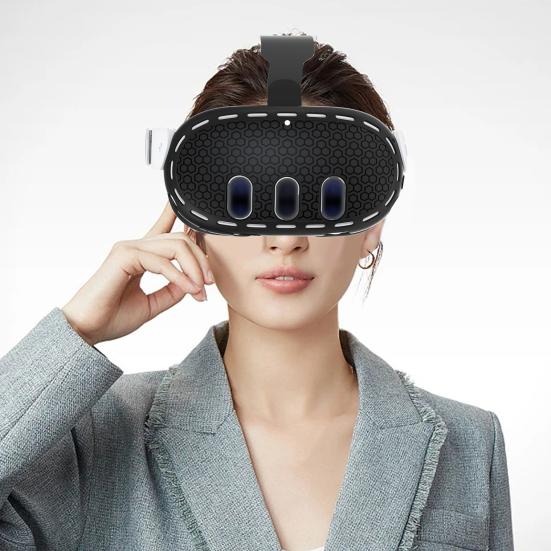 Силиконовый защитный чехол VR Shell, устойчивый к царапинам, ударопрочный, простая установка, защитный чехол для Meta Quest 3