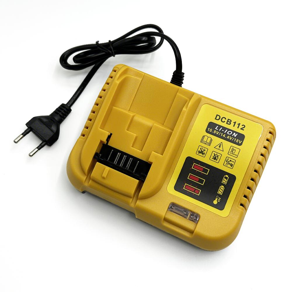Зарядное устройство для аккумулятора EU DCB111 на замену для DeWalt 11V 11V Литий-ионного аккумулятора DCB118 DCB111 DCB111 DCB611(Батарея в комплект не входит)