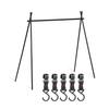 Camping Racks Aluminum Alloy Folding Triangular Shelf Collapsible Hanging Organizer Stand for