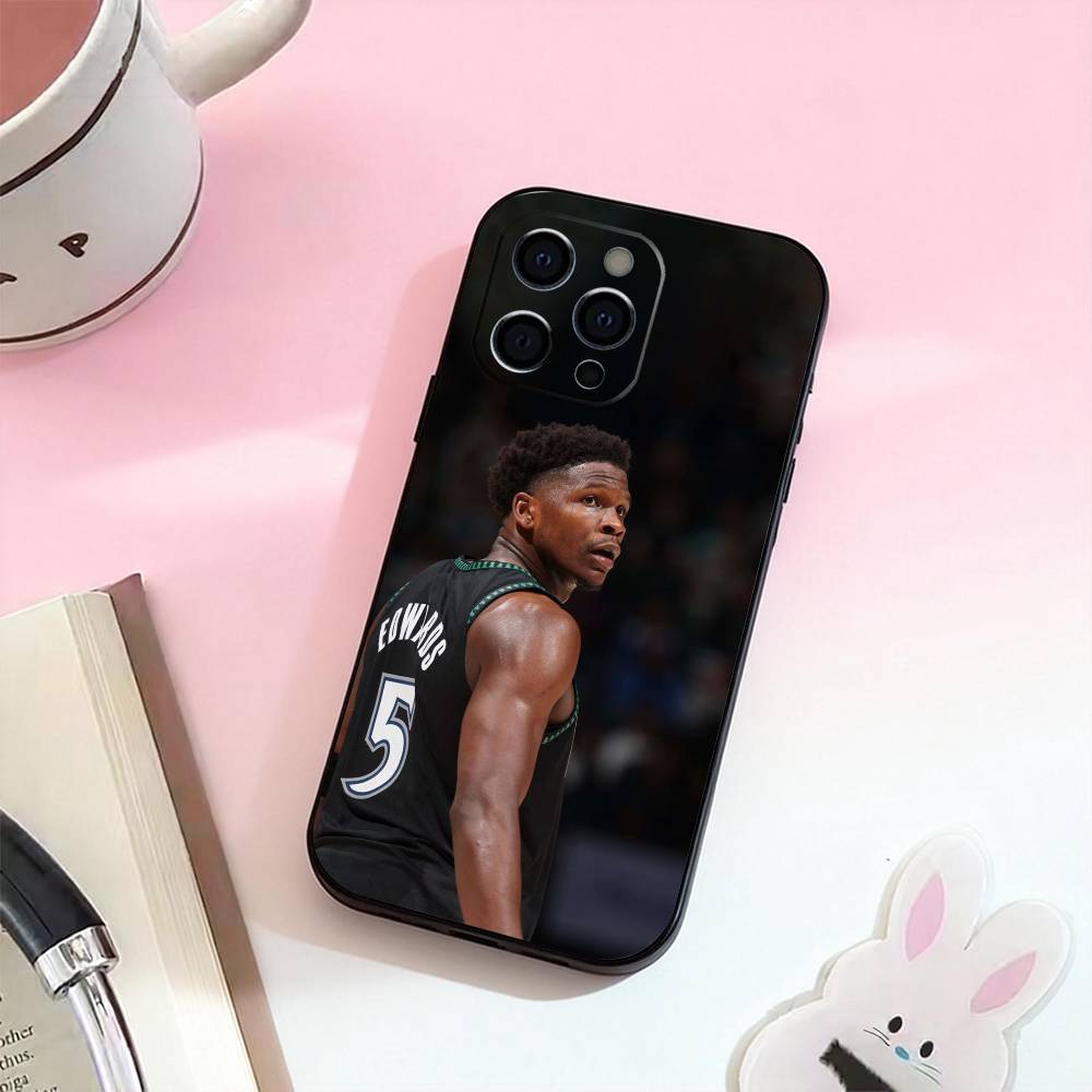 A-Anthony E-Edwards Antman 5 Phone Case For iPhone 17,16,15,14,13,12,11 Plus,Pro Max,Soft Silicone Black Cover