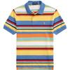 Футболка Polo SS24 в полоску, сетчатая, повседневная, с коротким рукавом, для детей, многоцветная CWPOKNIY8021089-740