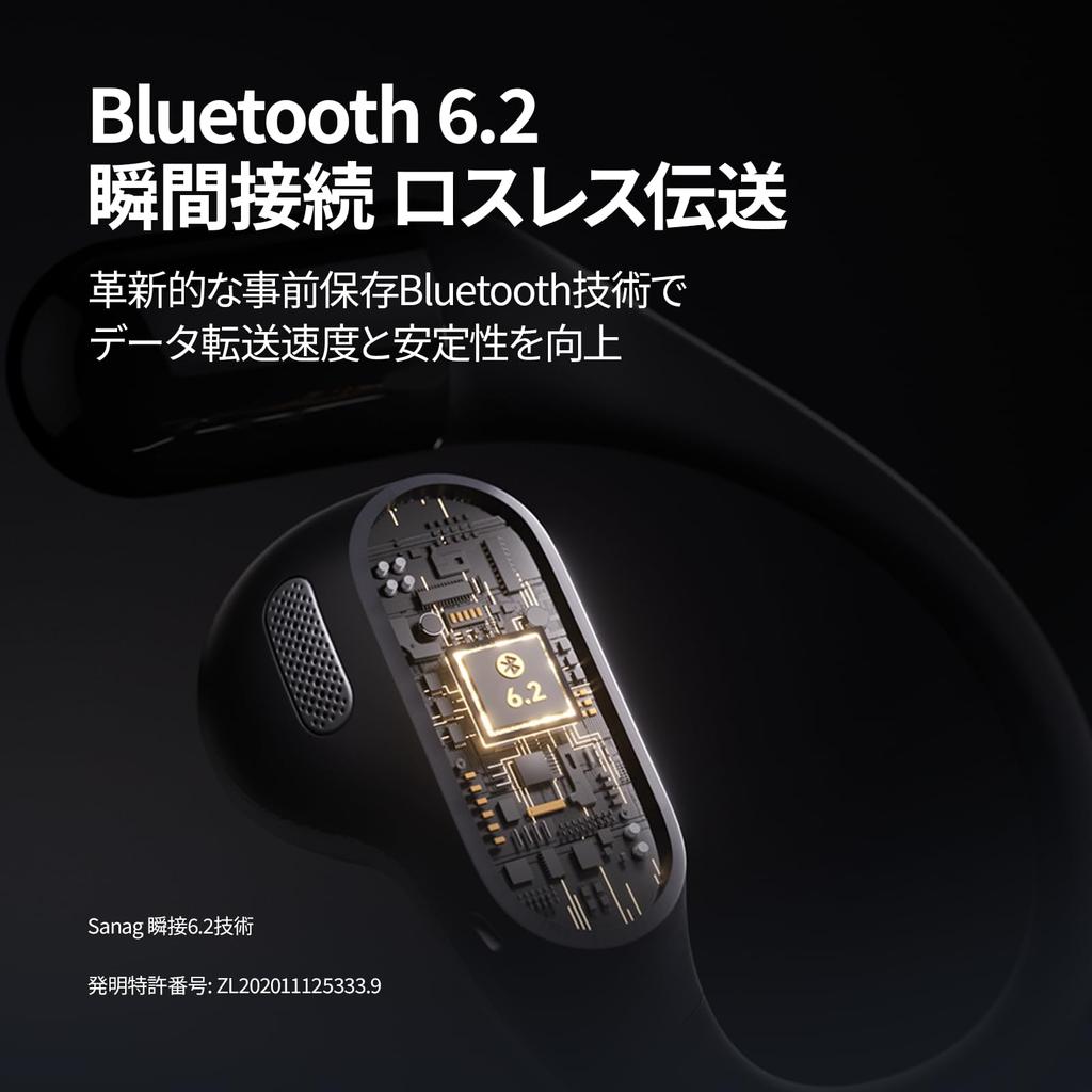 Беспроводная связь Bluetooth Sanag G6S не блокирует ваши наушники Техническое соответствие IPX4 Водонепроницаемость до 48 часов Ультралегкие наушники с открытым ухом и картой TF