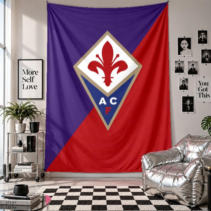 Fiorentina FC Wall Tapestry Home Decor Wall Hanging Cloth for Bedroom Living Room Background