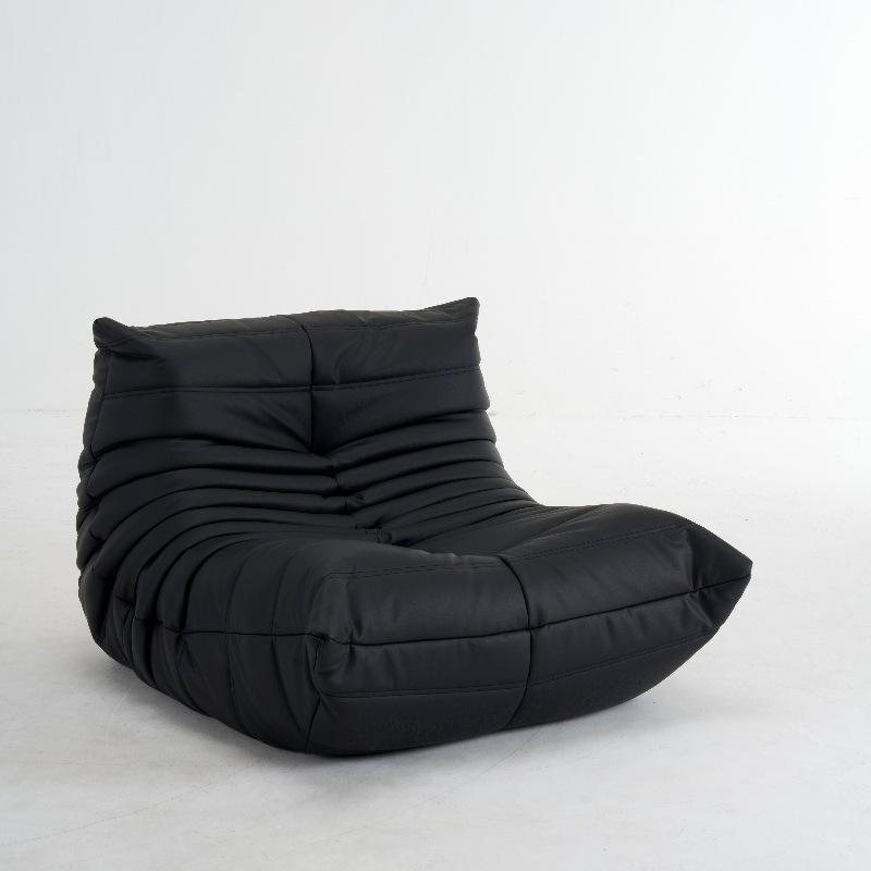Fuzzy Caterpillar Lazy Sofa: Modern Minimalist Fabric Balcony & Bay Window Lounge Chair