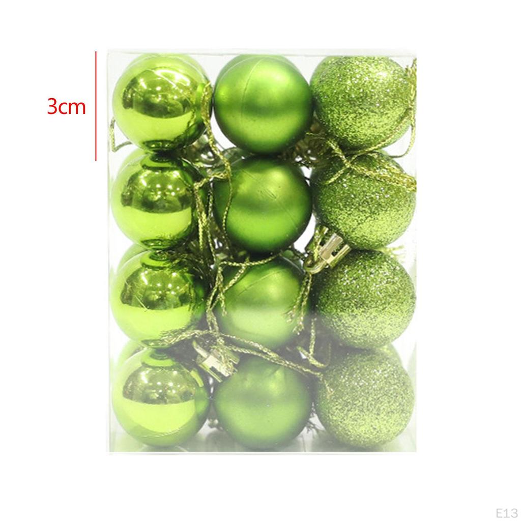 24 шт., рождественские шары, украшения, елочные подвесные украшения, набор рождественских украшений для