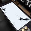 Black Anime Desktop Mat Office PC Gaming Accessories Keyboard Mouse Pad Laptop Final Fantasy Mousepad Gamer Non-slip Carpet Xxl