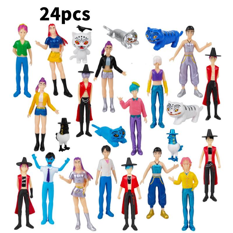 Kpop Охотники на Демонов Модель Игрушка Тигр Игровой Персонаж ПВХ Настольная Коллекционная Фигурка