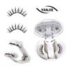 New Design Soft 3D Natural Looking Full Strip Magnetic Eyelashes Light Weight Reusable False Eyelashes No Glue Required Fiber