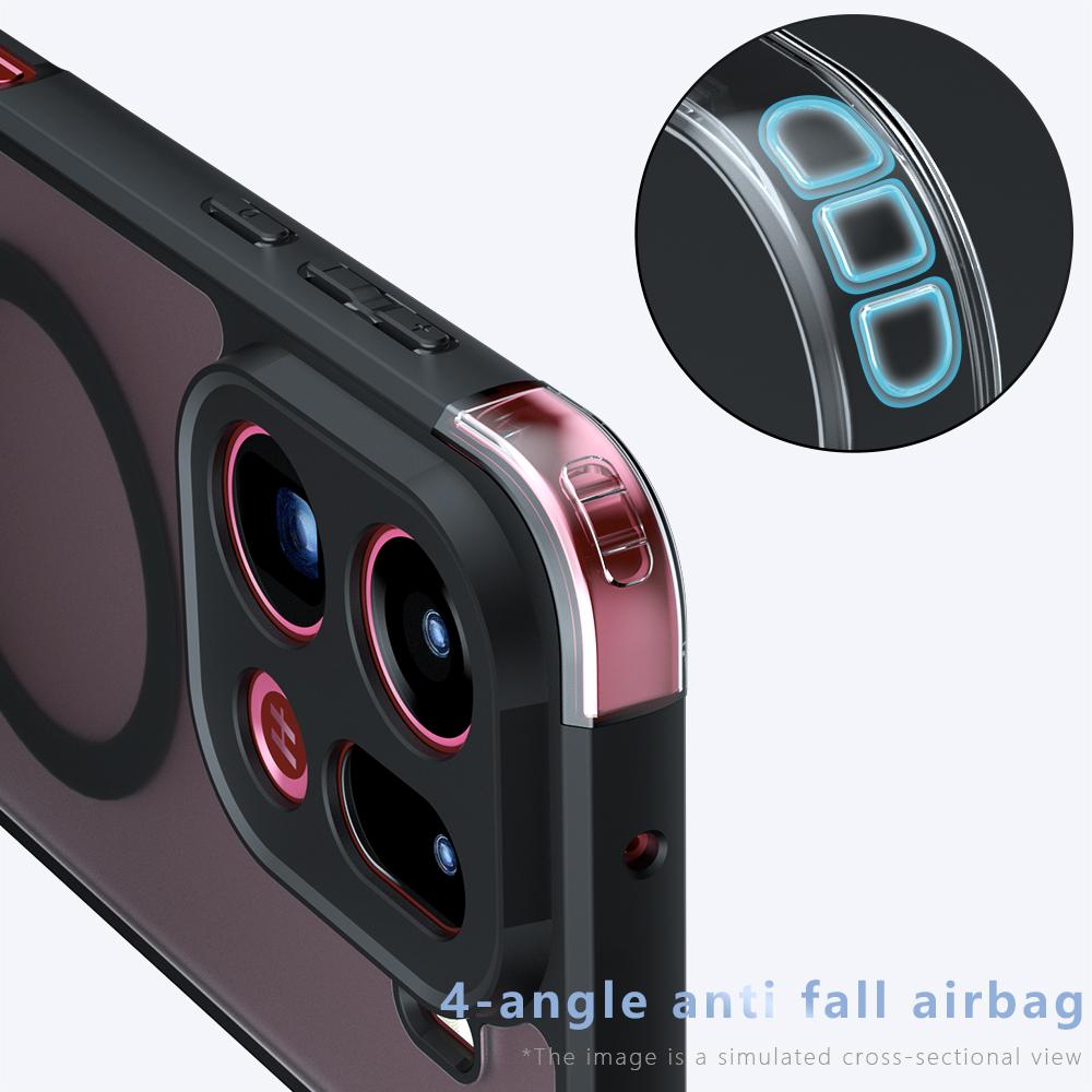 Чехол для OPPO Find X9 Pro Магнитная беспроводная зарядка Мягкая ТПУ рамка Жесткий пластик Полупрозрачный матовый Ударопрочный Задняя крышка для телефона