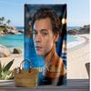 Harry Styles Custom Beach Towel, Print Your Name Text Lightweight Absorbent Towel for Swimming Travel