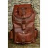 Men's New Goat Leather Messenger Laptop Rucksack Vintage Backpack Women's Bag