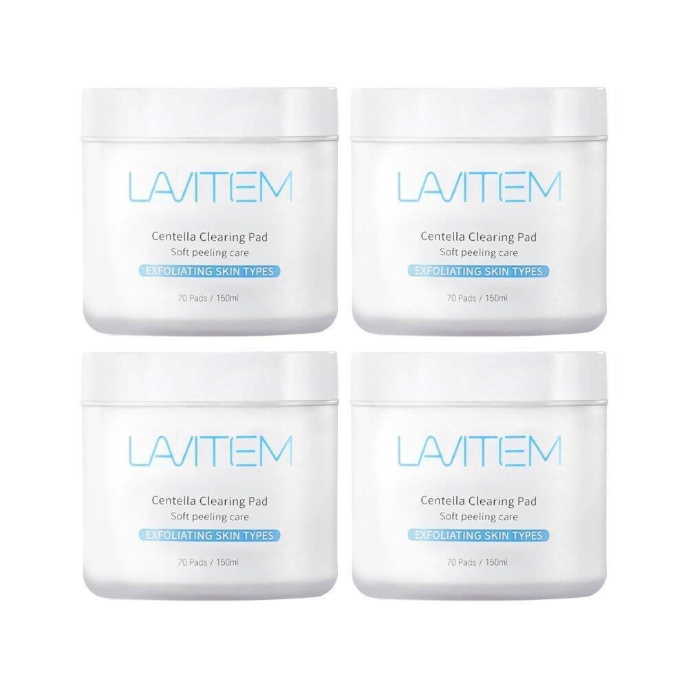 LAVITEM Centella Clearing Keratin Pads 150g (70 sheets) x 4ea