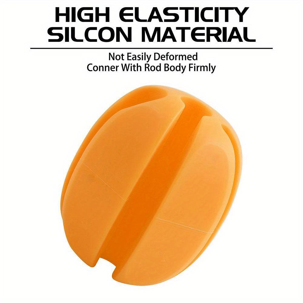 6 шт. силиконовых держателей для удочек, ремни для мячей, 5 отверстий, легкие рыболовные снасти, органайзеры, стеллажи для хранения, рыболовные принадлежности