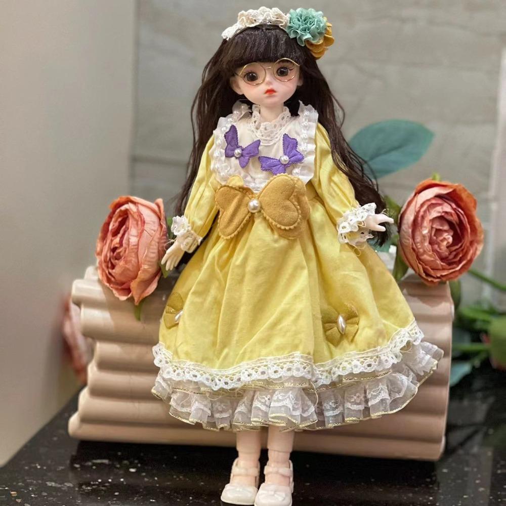 Длинные волосы 30 см BJD кукла с одеждой 1/6 SD принцесса макияж шарнирная кукла дети