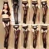 Sexy Womens Lingerie Net Lace Top Garter Belt Thigh Stocking Pantyhose