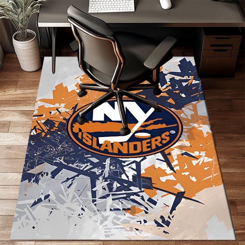 Ny Islanders Pride Floor Mat for Living Room, Game Rooms, Office, Bedroom, Office Floor Mat Playful Design, Christmas fan gifts