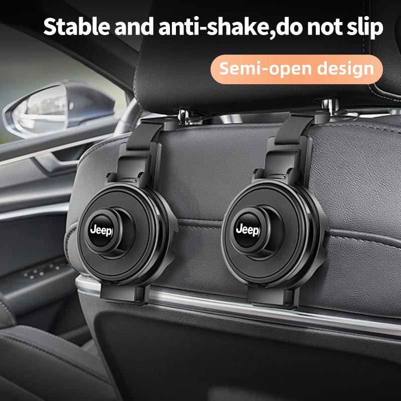 For Jeep Car Seat Headrest Hook Water Cup Holder For Jeep Renegade Compass Grand-Cherokee Wrangler-JK Commander Trailhawk