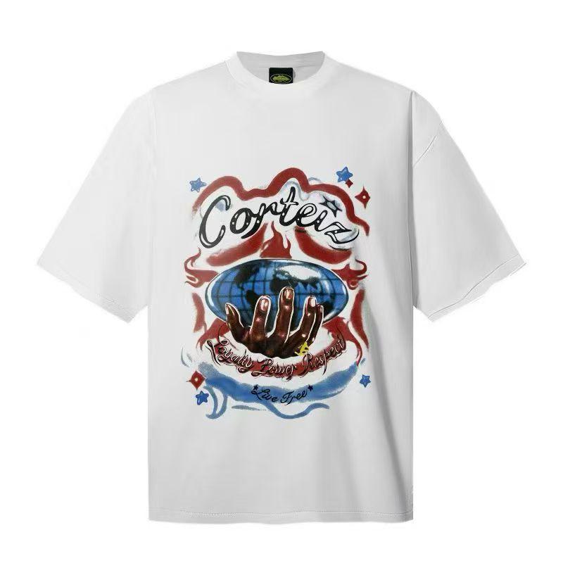 Corteiz Alcatraz Streetwear Heavyweight Cotton Tee Unisex Oversized Fit Casual Short Sleeve