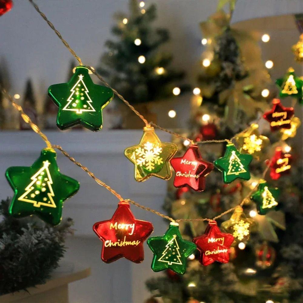 Cosy Christmas Tree Led Fairy Lights Hanging Plastic Colorful Christmas Ball  Living Room