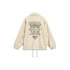 Disney Co-Branded Skateboard Series Letter Print Casual Jacket Men Jackets Light-Cream AFDT305-1